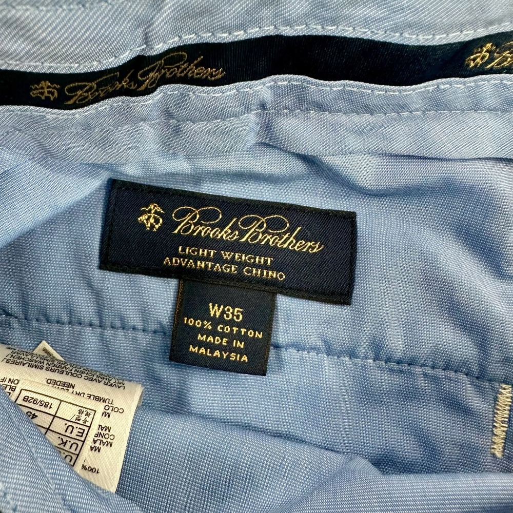 Brooks Brothers‎ Advantage Chino Mens Shorts W35 Pleated Flat Light Weight READ - Picture 12 of 12